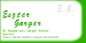 eszter garger business card